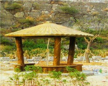 成都仿木涼亭帶您了解園林施工管理問題