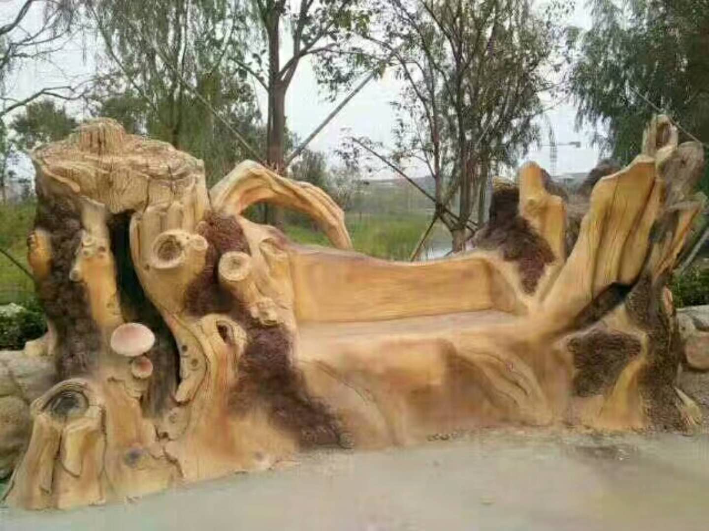 成都公園仿木凳子D款 成都公園仿木凳子D款