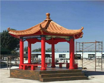 成都仿木涼亭是怎么做出來的？涼亭木紋漆就該這么做